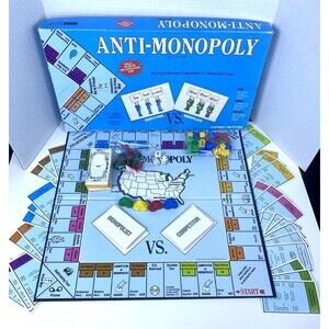 1989 Anti-Monopoly Game by Talicor Vintage Board Competitor Family - Read